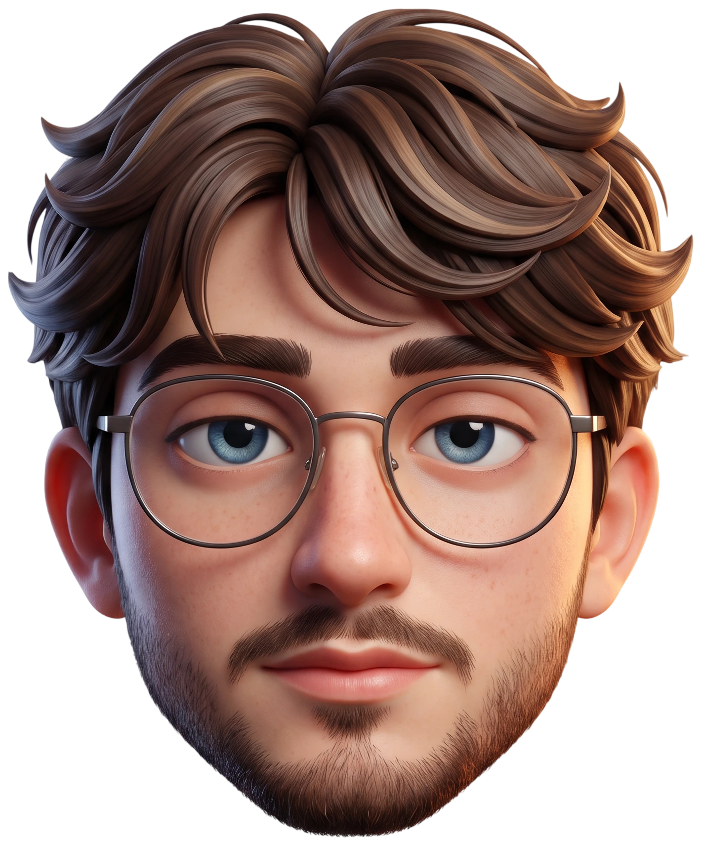 Stylized 3D portrait of Vitaliy